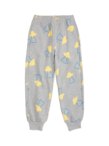 Bobo Choses Kids' Pixel Abduction Joggers, Grey Multi Grey - view 2, Grey Multi Grey