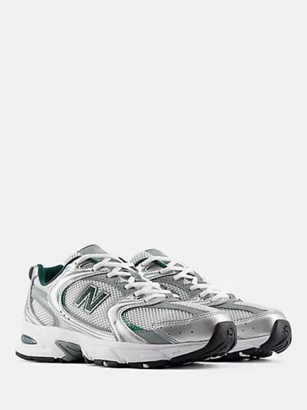 New Balance 530 Lace Up Trainers, Silver Outfield - view 2, Silver Outfield