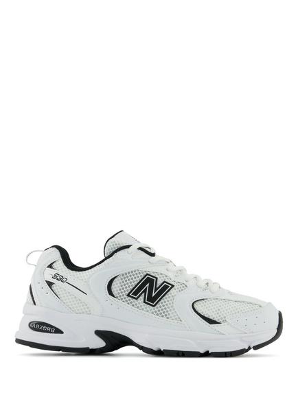 New Balance 530 Lace-Up Trainers, White/Black, White/Black