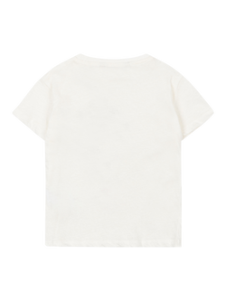 Konges Sløjd Kids' Cotton Blend Cherry Print T-Shirt, Cream - view 2, Cream