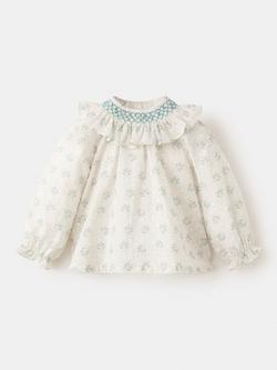 Mango Baby Floral Blouse, Off White, Off White