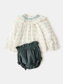 Mango Baby Floral Blouse, Off White - view 2, Off White