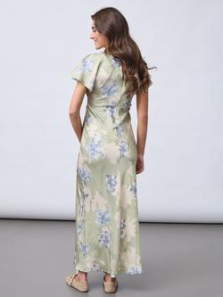 Sisters Point Gista Floral Maxi Dress, Sage - view 2, Sage