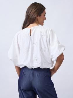 Sisters Point Gufo Embroidered Crop Top, White - view 2, White