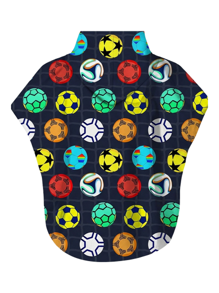 Slipfree Kids' Yamal Towel Poncho, Multi - view 2, Black Multi