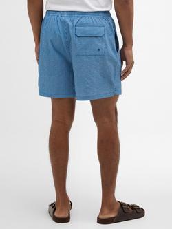 Barbour Somerset Flexible Drawcord Swim Shorts, Sailboat Blue - view 2, Sailboat Blue