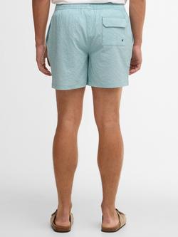 Barbour Somerset Flexible Drawcord Swim Shorts, Light Teal - view 2, Light Teal