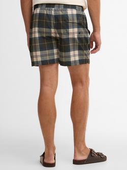 Barbour Staple Tartan Swim Shorts, Multi - view 2, Multi