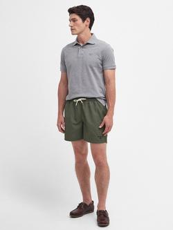Barbour Staple Logo 7" Swim Shorts, Olive