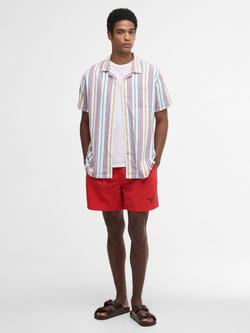 Barbour Staple Logo 7" Swim Shorts, Lava