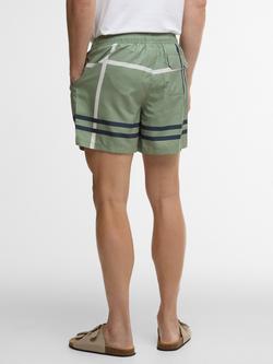 Barbour Twain Swim Shorts, Laurel Green - view 2, Laurel Green