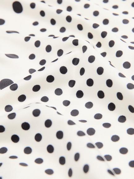 Mango Polka Dot Square Scarf, Raw, Raw