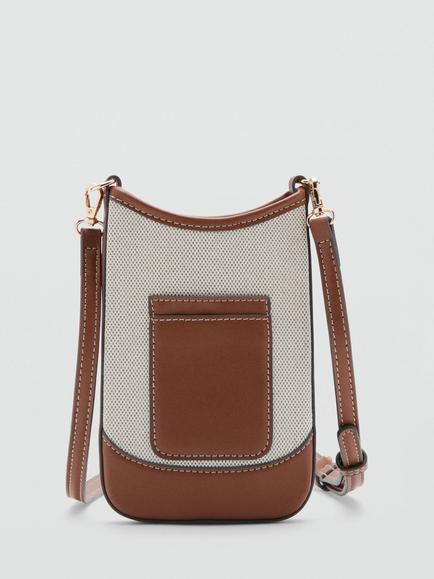 Mango Phone Pouch Crossbody Bag, Beige - view 2, Beige