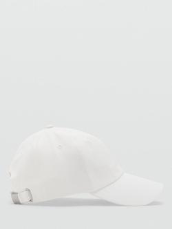 Mango Plain Denim Baseball Cap, Neutral, Neutral