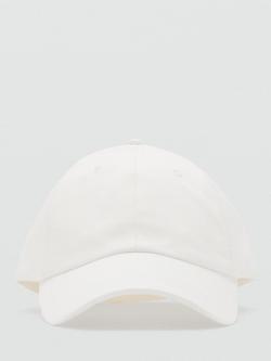 Mango Plain Denim Baseball Cap, Neutral - view 2, Neutral