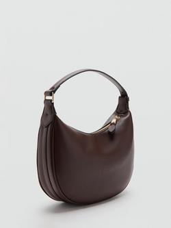 Mango Adjustable Handle Oval Handbag, Chocolate - view 2, Chocolate