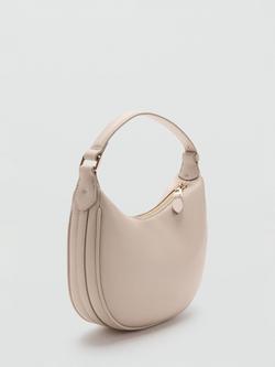 Mango Adjustable Handle Oval Handbag, Off White - view 2, Off White