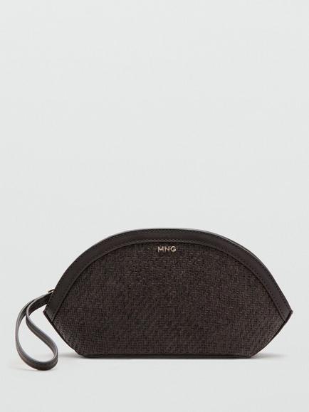 Mango Crescent Clutch Bag, Chocolate, Chocolate