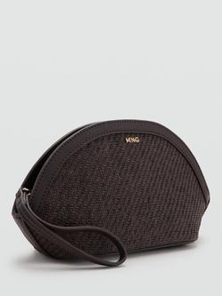 Mango Crescent Clutch Bag, Chocolate - view 2, Chocolate