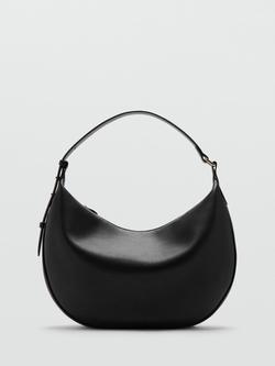 Mango Oval Shoulder Bag, Black, Black