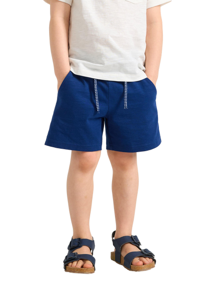 Lindex Kids' Cotton Shorts, Dark Blue, Dark Blue