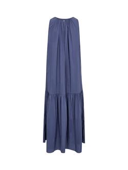 MOS MOSH Mmsabri Tess Maxi Dress containing TENCEL™ Lyocell, Crown Blue - view 2, Crown Blue