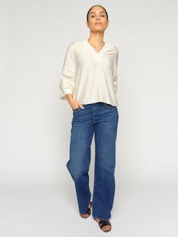 MOS MOSH Dara Jenny Wide Leg Jeans, Blue, Blue