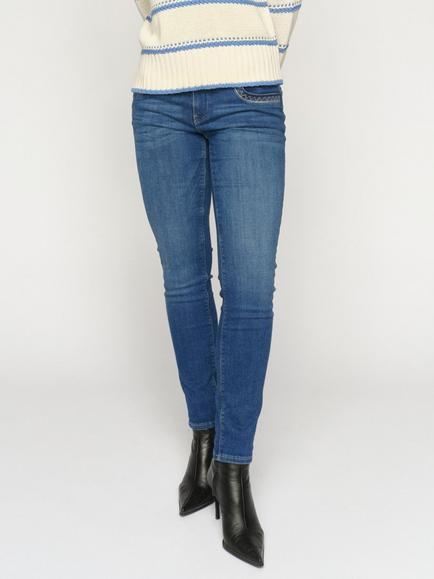 MOS MOSH Naomi Jenny Slim Fit Jeans, Blue, Blue