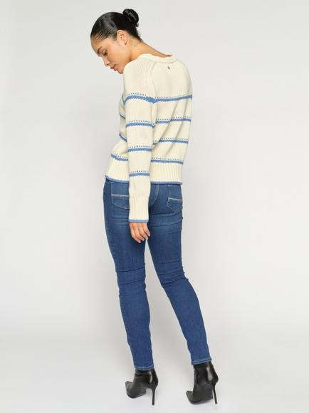 MOS MOSH Naomi Jenny Slim Fit Jeans, Blue - view 2, Blue