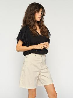 MOS MOSH Bati Straight Shorts, Ecru - view 2, Ecru