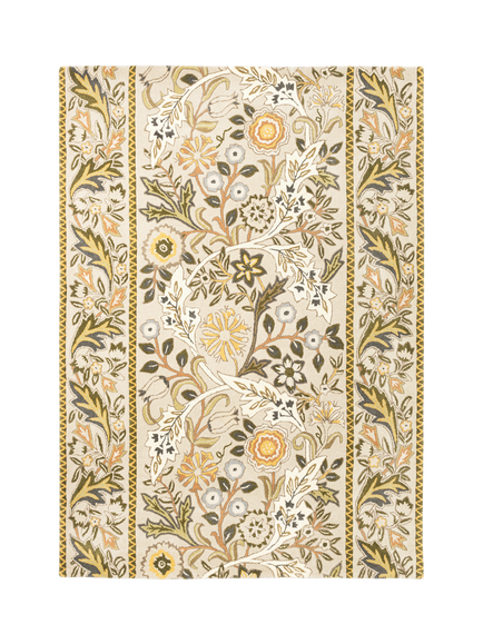 Morris & Co. Wilhelmina Hand Tufted Pure Wool Rug, Mustard, Mustard