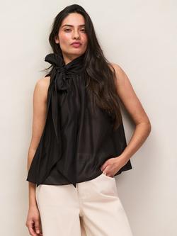 Ro&Zo Bow Detail Sleeveless Top, Black