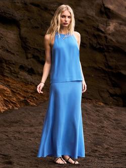 Ro&Zo Halterneck Sleeveless Top, Blue, Blue