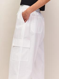 Ro&Zo Petite Drawstring Cuff Trousers, White - view 2, White