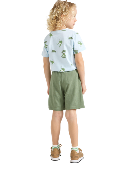 Lindex Kids' Cotton Shorts, Light Khaki - view 2, Light Khaki