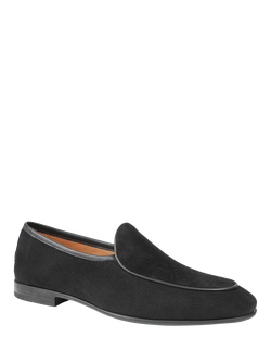 Jones Bootmaker Royce Suede Loafers - view 2, Black