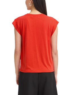 ICHI Lisken Relaxed Fit T-Shirt - view 2, Fiery Red