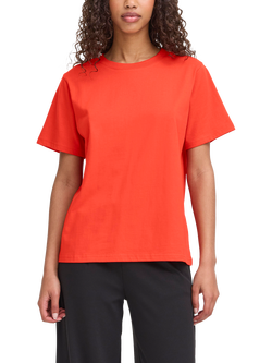 ICHI Palmer Loose Fit T-Shirt, Fiery Red, Fiery Red