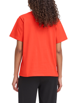 ICHI Palmer Loose Fit T-Shirt, Fiery Red - view 2, Fiery Red