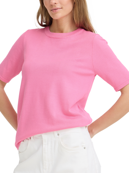 ICHI Luls Short Sleeve Jumper, Wild Orchid, Wild Orchid