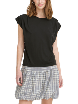 ICHI Lisken Relaxed Fit T-Shirt, Black