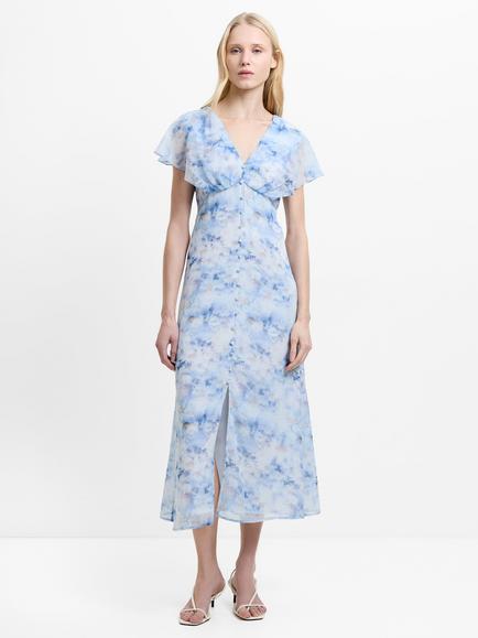 French Connection Daisy Dress, Blue/Multi, Blue/Multi