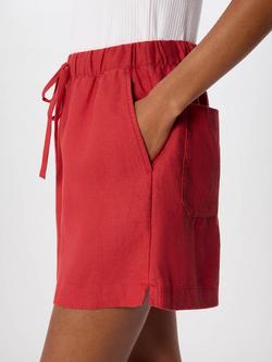 Whistles Linen Shorts, Red - view 2, Red
