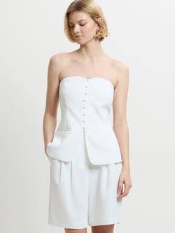 French Connection Harrie Suit Top, Summer White, Summer White