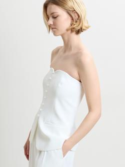 French Connection Harrie Suit Top, Summer White - view 2, Summer White