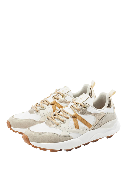 Moda in Pelle Blainey Lace Up Trainers, Off White/Multi - view 2, Off White/Multi