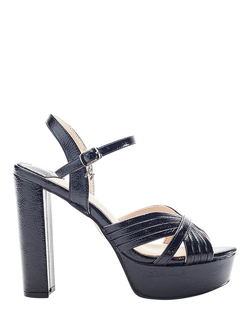 Moda in Pelle Mardonia Block Heel Platform Sandals, Black, Black