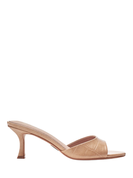 Moda in Pelle Minka Kitten Heel Mule Sandals, Camel, Camel