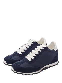 Moda in Pelle Akalia Lace Up Trainers - view 2, Navy