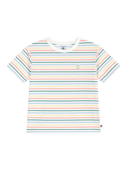 Petit Bateau Kids' Striped T-Shirt, Cream, Cream